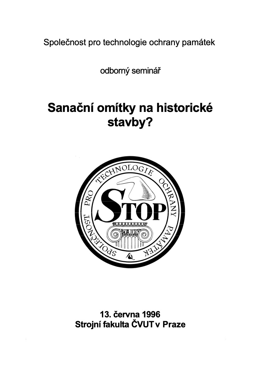 Sanační omítky na historické stavby?