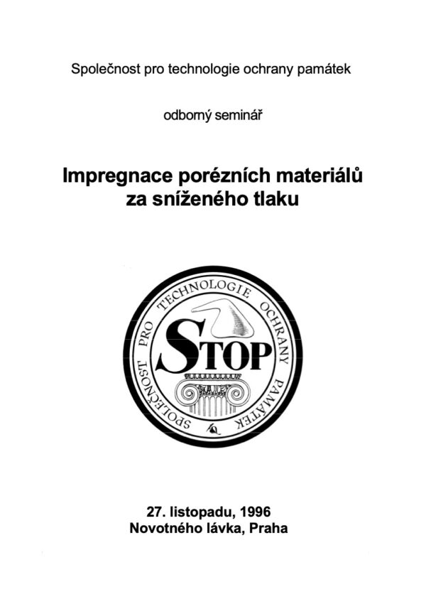 Impregnace porézních materiálů za sníženého tlaku